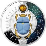 1 Dollar - Elizabeth II Dung Beetle, Niue, 2022 reverse image