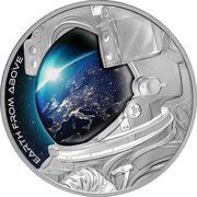 1 Dollar - Elizabeth II Earth from Above, Niue, 2022 reverse image