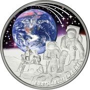 1 Dollar - Elizabeth II Earth: Blue Marble, Niue, 2022 reverse image