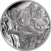 1 Dollar - Elizabeth II Koala, Niue, 2022 reverse image