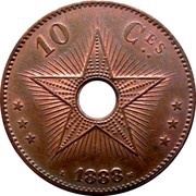 10 Centimes - Léopold II reverse image
