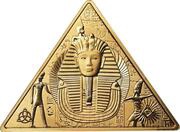 1 Dollar - Elizabeth II Mask of Tutankhamun, Niue, 2022 reverse image