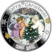 1 Dollar - Elizabeth II Merry Christmas, Niue, 2022 reverse image