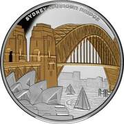 1 Dollar - Elizabeth II Sydney Harbour Bridge, Niue, 2022 reverse image