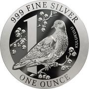 1 Dollar - Elizabeth II Crimson-crowned fruit dove, Niue, 2022 reverse image