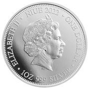 1 Dollar - Elizabeth II Lion vs. Hyenas obverse image