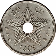 20 Centimes - Léopold II reverse image