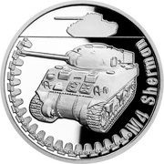 1 Dollar - Elizabeth II M4 Sherman, Niue, 2022 reverse image