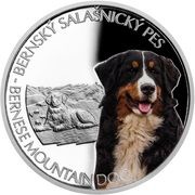 1 Dollar - Elizabeth II Bernese Mountain Dog, Niue, 2022 reverse image