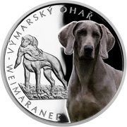 1 Dollar - Elizabeth II Weimaraner, Niue, 2022 reverse image
