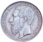 1 Franc - Léopold II obverse image