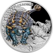 1 Dollar - Elizabeth II Ankylosaurus, Niue, 2022 reverse image