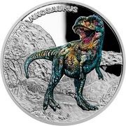 1 Dollar - Elizabeth II Tyrannosaurus, Niue, 2022 reverse image