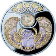 1 Dollar - Elizabeth II Crystal Scarabaeus, Niue, 2022 reverse image