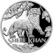 1 Dollar - Elizabeth II Shere Khan, Niue, 2022 reverse image