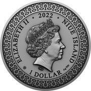 1 Dollar - Elizabeth II Tariel Fighting the Wild Beasts obverse image