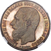 5 Francs - Léopold II obverse image