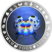 1 Dollar - Charles III Ladybug, Niue, 2022 reverse image