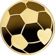 1 Dollar - Charles III Football, Niue, 2022 reverse image