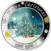 1 Dollar - Charles III Merry Christmas, Niue, 2023 reverse image