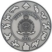 1 Dollar - Charles III Tangram Puzzle obverse image