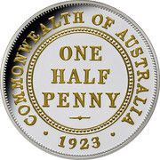 1 Dollar - Charles III 1923 Half Penny, Niue, 2023 reverse image