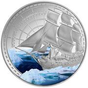1 Dollar - Charles III Captain Cook, Niue, 2023 reverse image