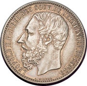 5 Francs - Léopold II obverse image