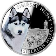 1 Dollar - Charles III Siberian Husky, Niue, 2023 reverse image