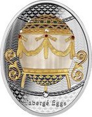 1 Dollar - Charles III Cradle with Garlands, Niue, 2023 reverse image