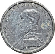 5 Francs - Léopold II Trial Strike obverse image