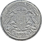 5 Francs - Léopold II Trial Strike reverse image