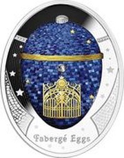 1 Dollar - Charles III Twilight Egg, Niue, 2023 reverse image