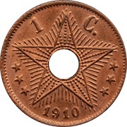 1 Centime - Albert I reverse image