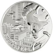 1 Dollar - Charles III Cyberpunk, Niue, 2023 reverse image
