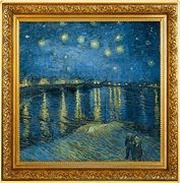 1 Dollar - Charles III Starry Night Over the Rhone, Niue, 2023 reverse image