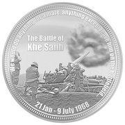 1 Dollar - Charles III Battle of Khe Sanh, Niue, 2023 reverse image