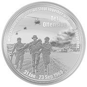 1 Dollar - Charles III Tet Offensive, Niue, 2023 reverse image