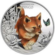 1 Dollar - Charles III Baby Dingo, Niue, 2024 reverse image