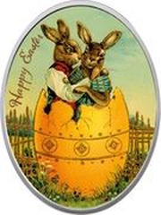 1 Dollar - Charles III Easter Egg, Niue, 2024 reverse image