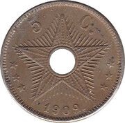5 Centimes - Léopold II reverse image