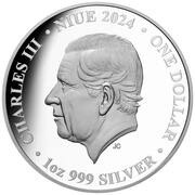 1 Dollar - Charles III Peacock obverse image