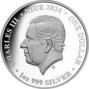 1 Dollar - Charles III Siamese Fighting Fish obverse image