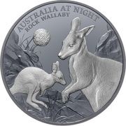 1 Dollar - Charles III Rock Wallaby, Niue, 2024 reverse image