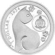 1 Dollar - Charles III British Shorthair obverse image