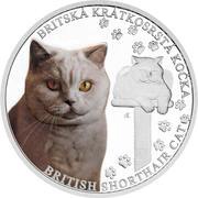 1 Dollar - Charles III British Shorthair, Niue, 2024 reverse image