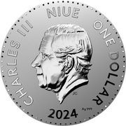 1 Dollar - Charles III Year of the Dragon obverse image