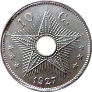 10 Centimes - Albert I reverse image