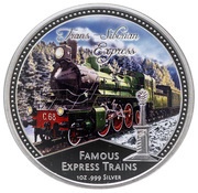 2 Dollars - Elizabeth II Trans-Siberian Express, Niue, 2010 reverse image