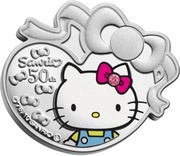 2 Dollars - Elizabeth II Hello Kitty, Niue, 2010 reverse image